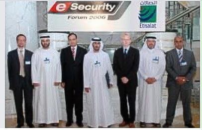 Raza Sharif at the e-Security Forum (Etisalat), UAE